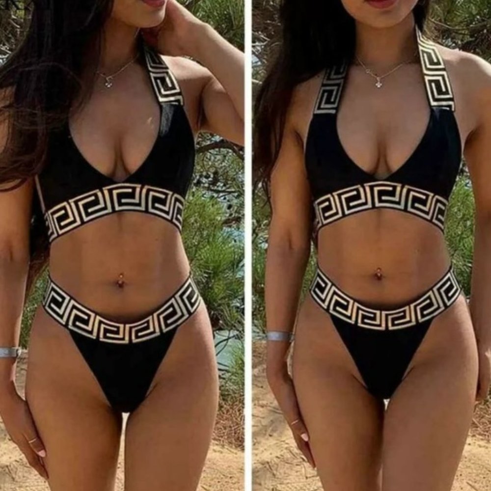 Greek Key Stylish Bikini